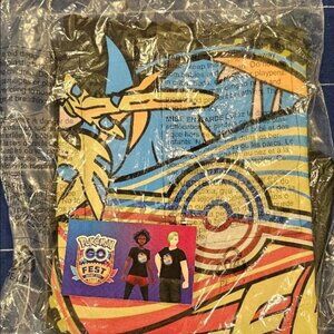 OFFICIAL POKÉMON GO FEST 2025 JERSEY CITY T-SHIRT w Code SIZE M